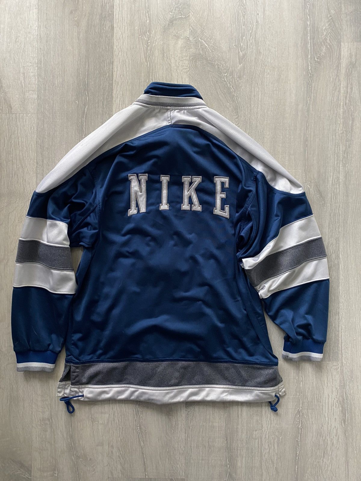 Nike × Vintage Nike vintage spellout zip sweatshirt track jacket 90s Size US L / EU 52-54 / 3 - 2 Thumbnail