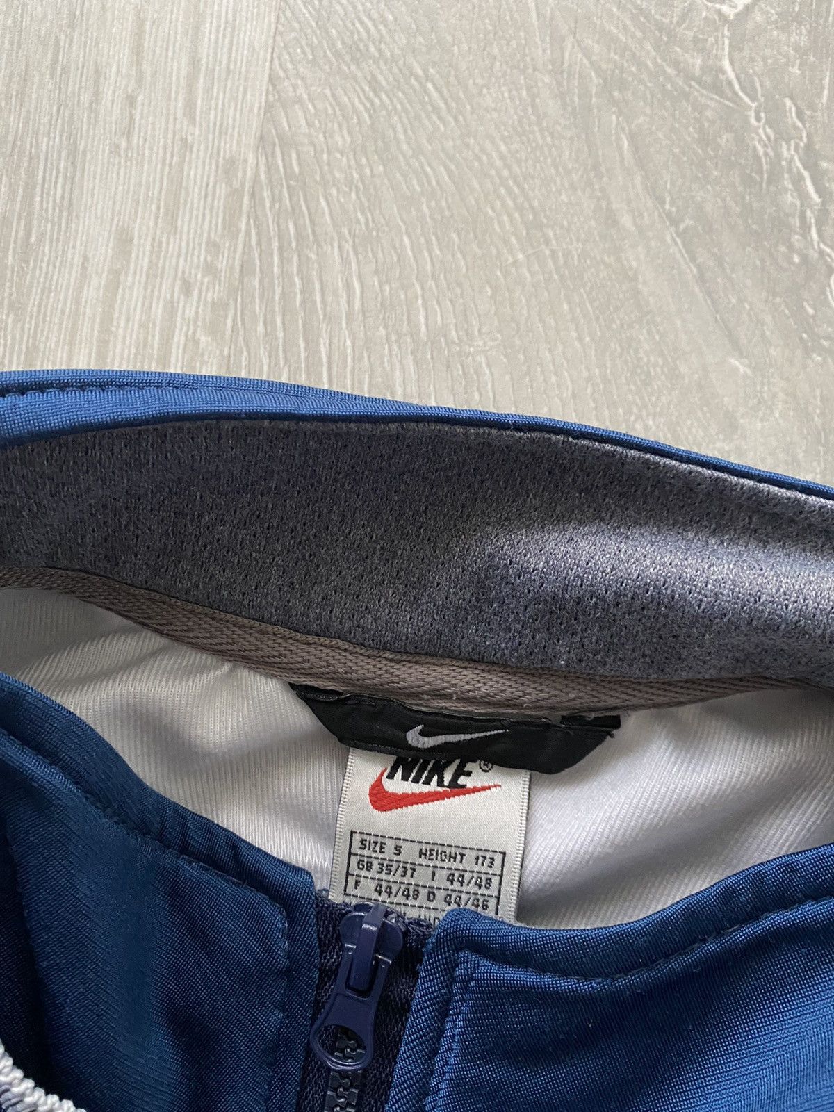 Nike × Vintage Nike vintage spellout zip sweatshirt track jacket 90s Size US L / EU 52-54 / 3 - 4 Thumbnail
