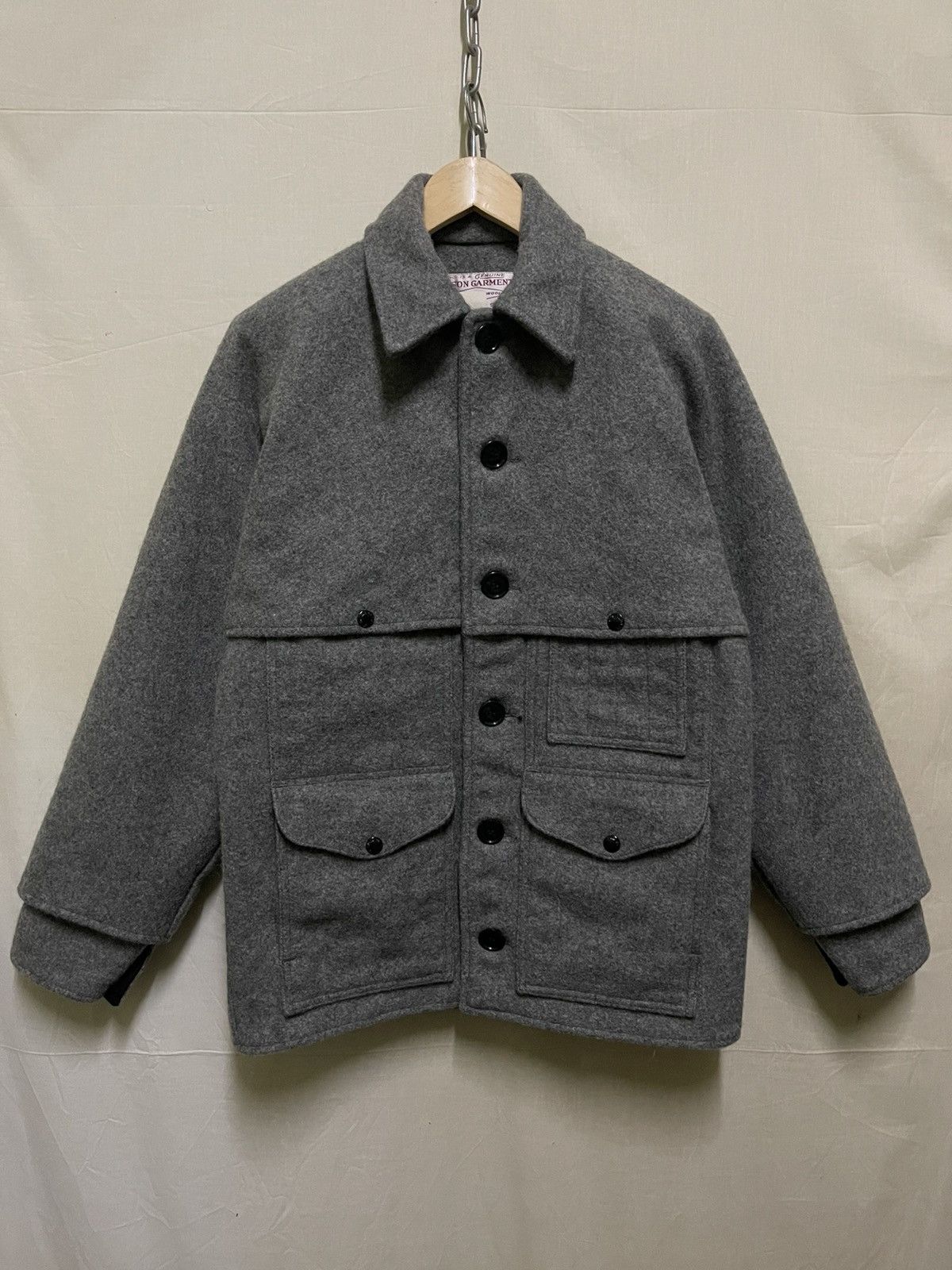 Vintage CC Filson Double Mackinaw Cape Cruiser Coat Wool Style 83 Grailed