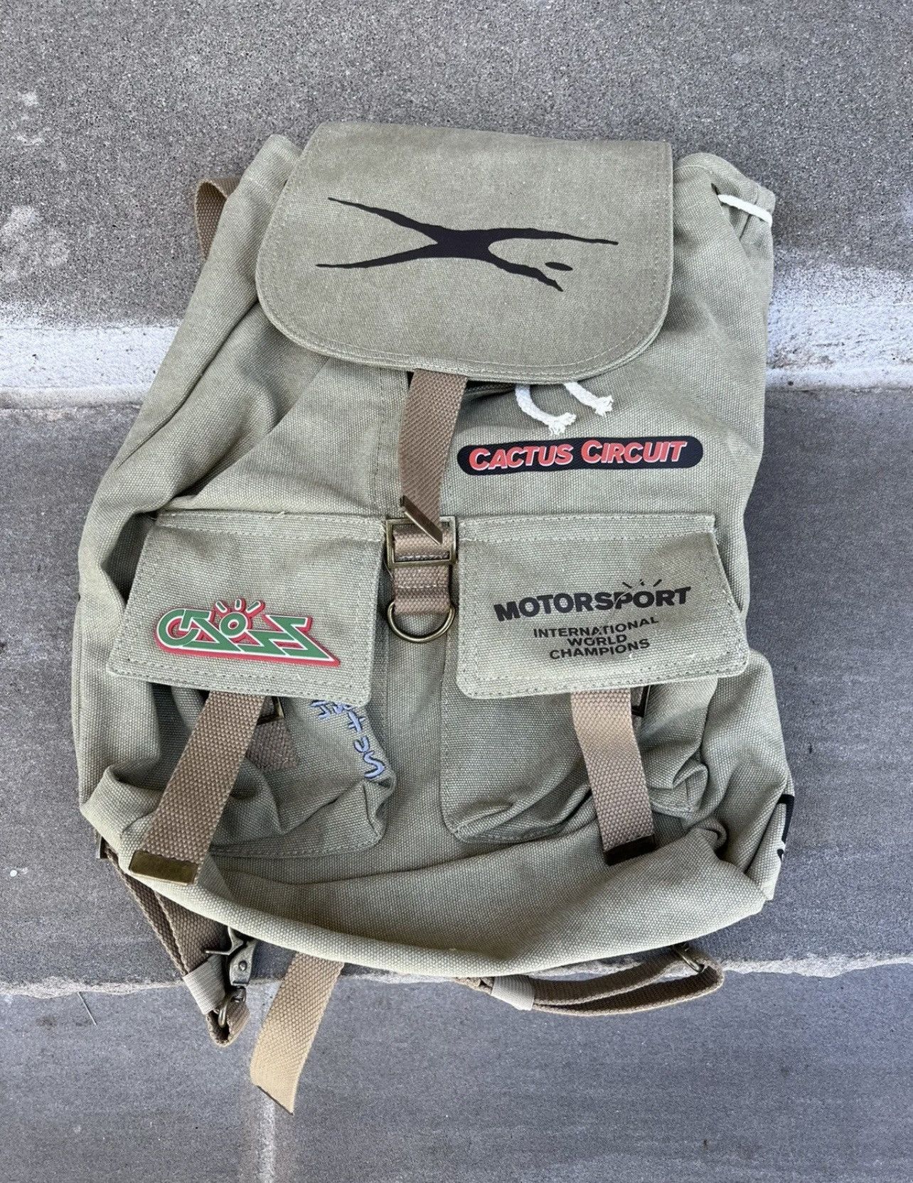 Travis Scott Cactus Jacket Canvas Backpack - GROGROCERY