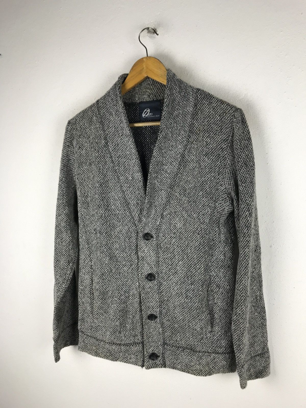Tornado Mart Zero by Tornado Mart Knit Blazer - Textured Gray Japanese Size US S / EU 44-46 / 1 - 4 Thumbnail