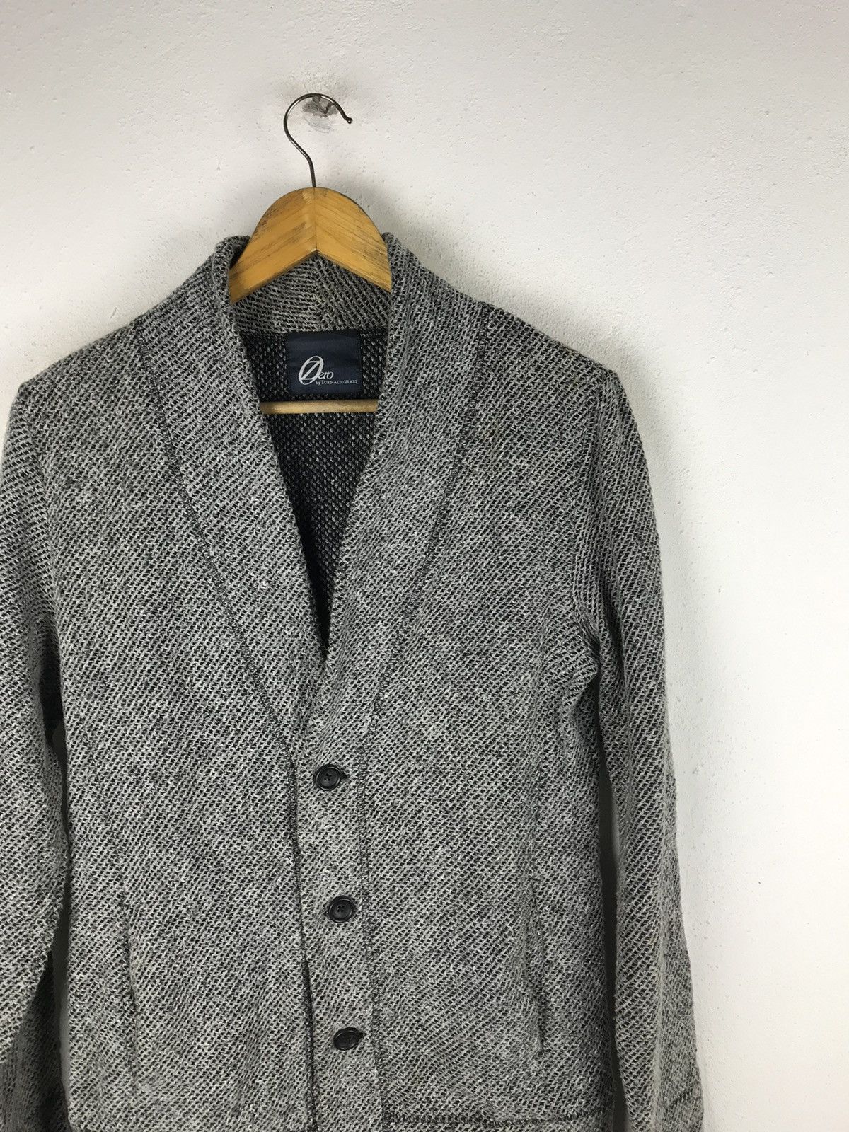 Tornado Mart Zero by Tornado Mart Knit Blazer - Textured Gray Japanese Size US S / EU 44-46 / 1 - 5 Thumbnail