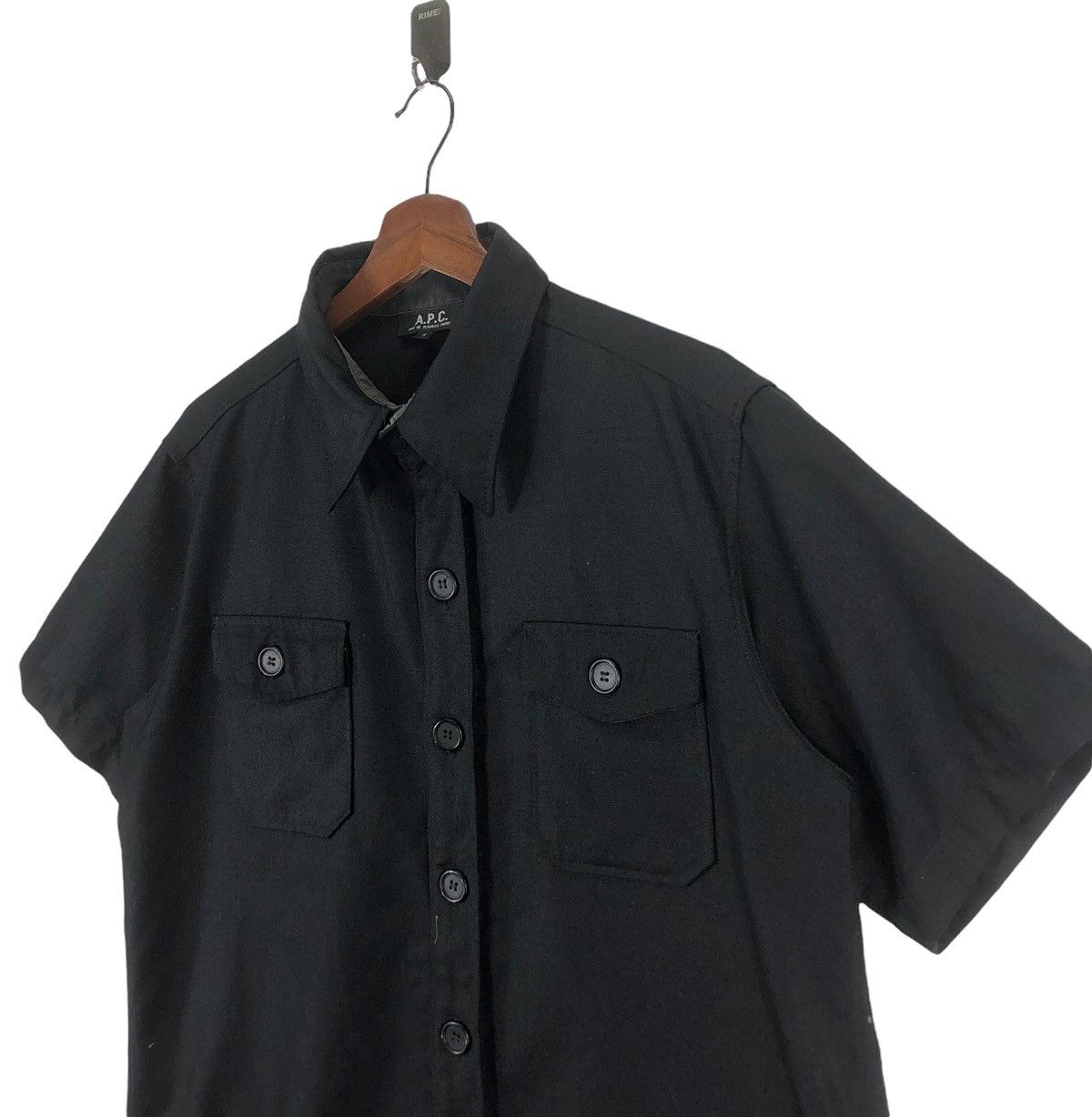 A.P.C. Vintage A.P.C. Button Shirt Short Sleeve Black Small Size Size US S / EU 44-46 / 1 - 3 Thumbnail