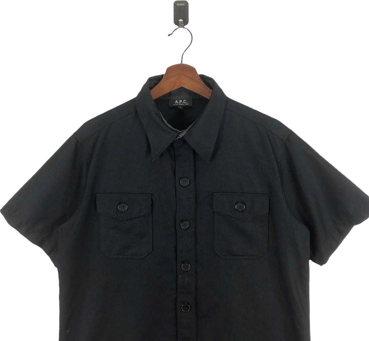 A.P.C. Vintage A.P.C. Button Shirt Short Sleeve Black Small Size Size US S / EU 44-46 / 1 - 4 Thumbnail