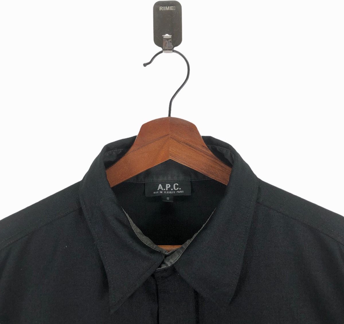 A.P.C. Vintage A.P.C. Button Shirt Short Sleeve Black Small Size Size US S / EU 44-46 / 1 - 6 Thumbnail