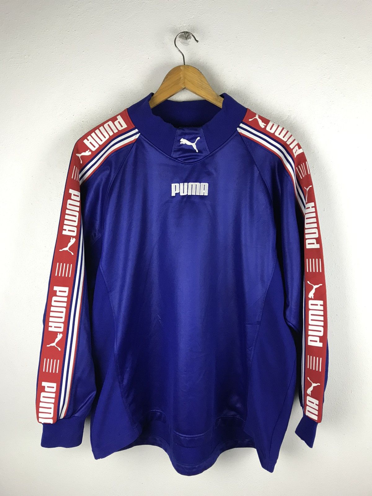 Puma × Vintage Vintage Puma Track Jacket – Blue Polyester – Unisex Size US L / EU 52-54 / 3 - 1 Thumbnail