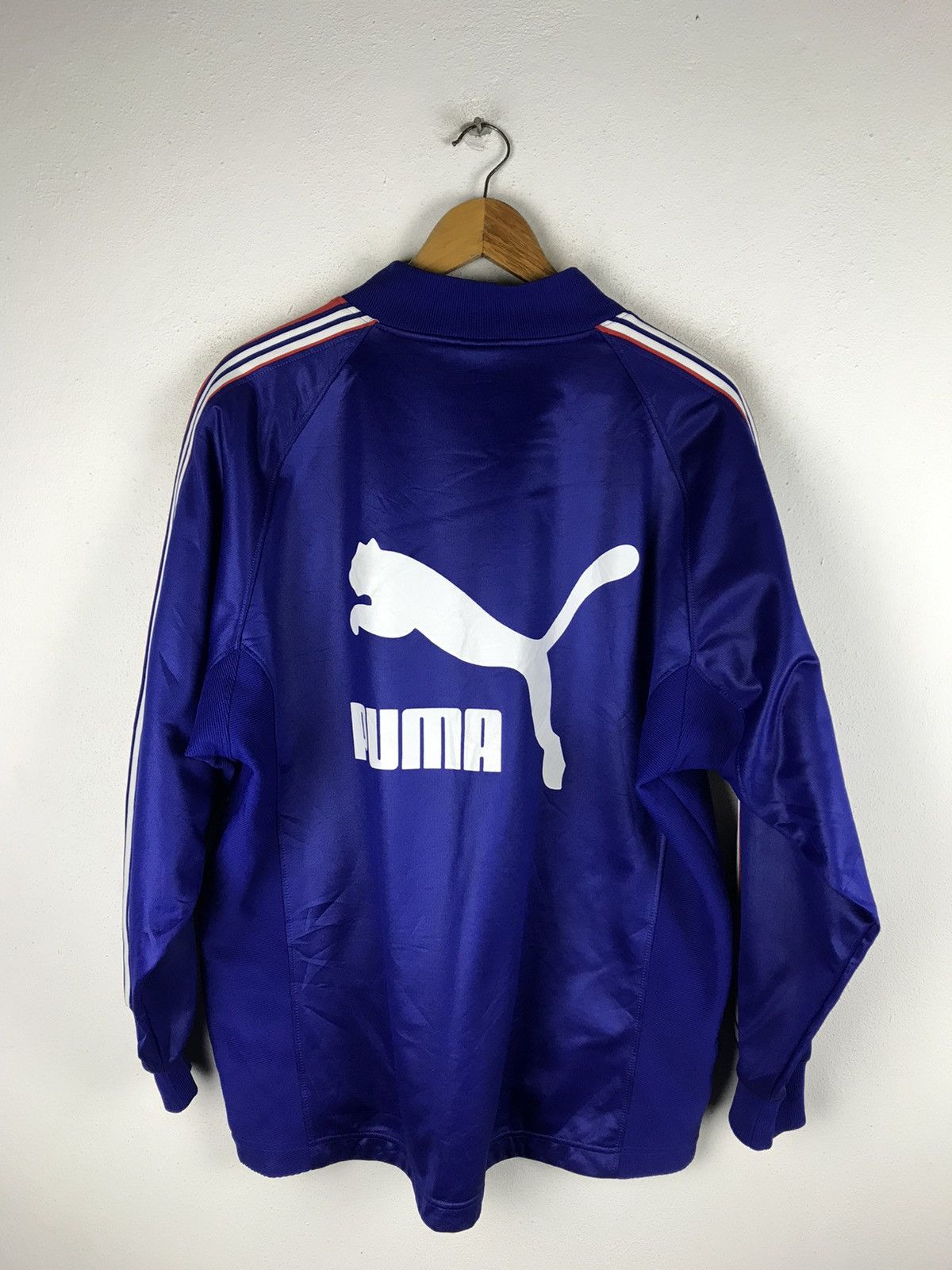 Puma × Vintage Vintage Puma Track Jacket – Blue Polyester – Unisex Size US L / EU 52-54 / 3 - 6 Thumbnail
