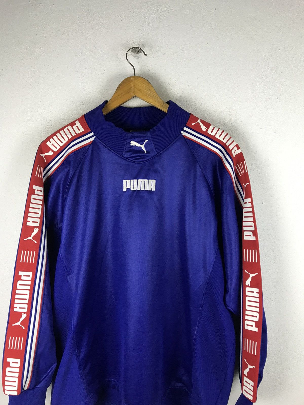 Puma × Vintage Vintage Puma Track Jacket – Blue Polyester – Unisex Size US L / EU 52-54 / 3 - 5 Thumbnail