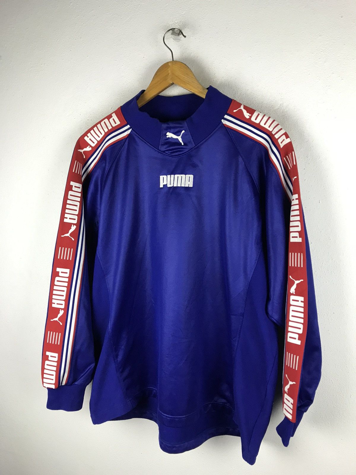 Puma × Vintage Vintage Puma Track Jacket – Blue Polyester – Unisex Size US L / EU 52-54 / 3 - 4 Thumbnail