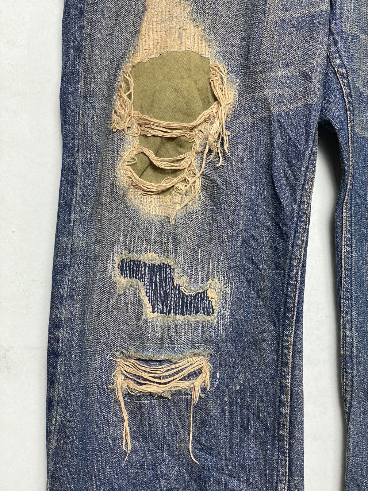 Johnbull × KOJIMA GENES Vintage Johnbull Kojima Japan Patchwork Denim Size US 34 / EU 50 - 4 Thumbnail