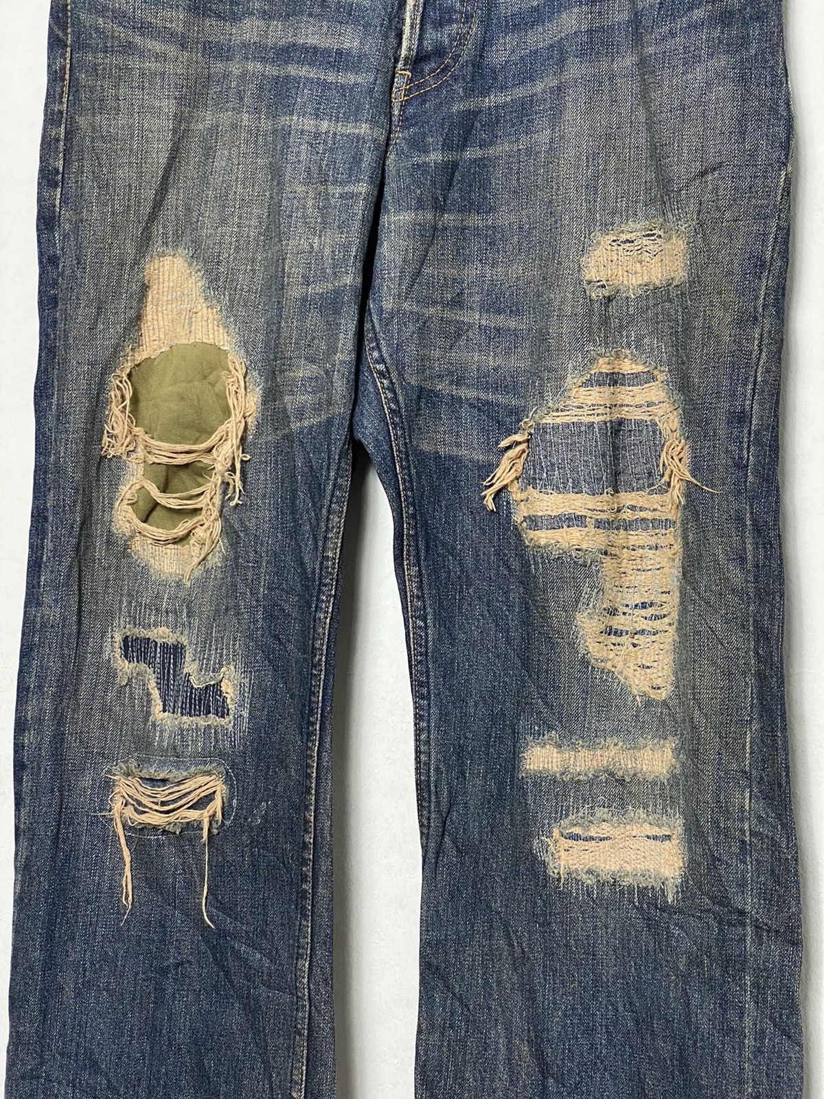 Johnbull × KOJIMA GENES Vintage Johnbull Kojima Japan Patchwork Denim Size US 34 / EU 50 - 3 Thumbnail