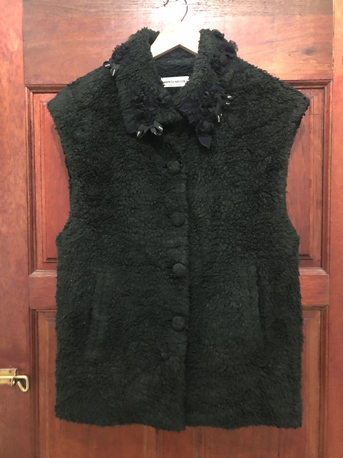Made in Japan Napata Melloe Flora Collar Sherpa Vest Jacket