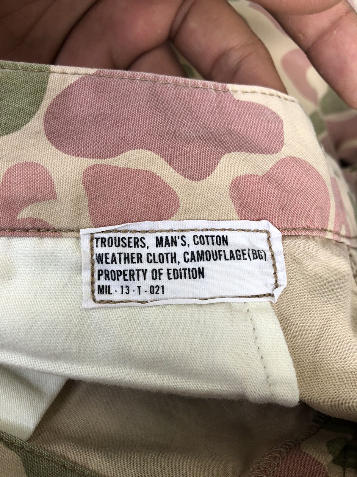 Hollywood Trading Company Vintage🔥MISTER N.HoolyWood🔥MAN’S COTTON CAMOUFLAGE MILITARY Size US 32 / EU 48 - 6 Thumbnail