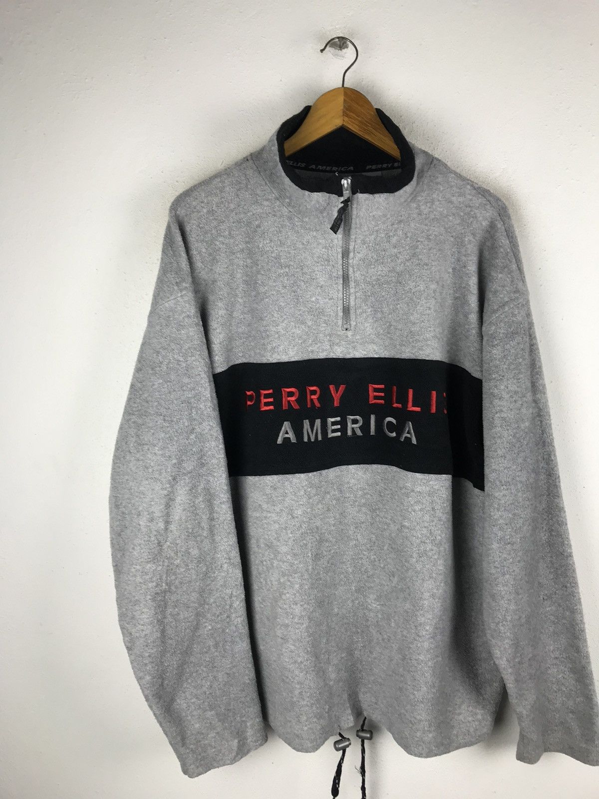 Perry Ellis 🔥SALE🔥PERRY ELLIS AMERICA ANORAK PULLOVER FLEECE Size US XL / EU 56 / 4 - 4 Thumbnail