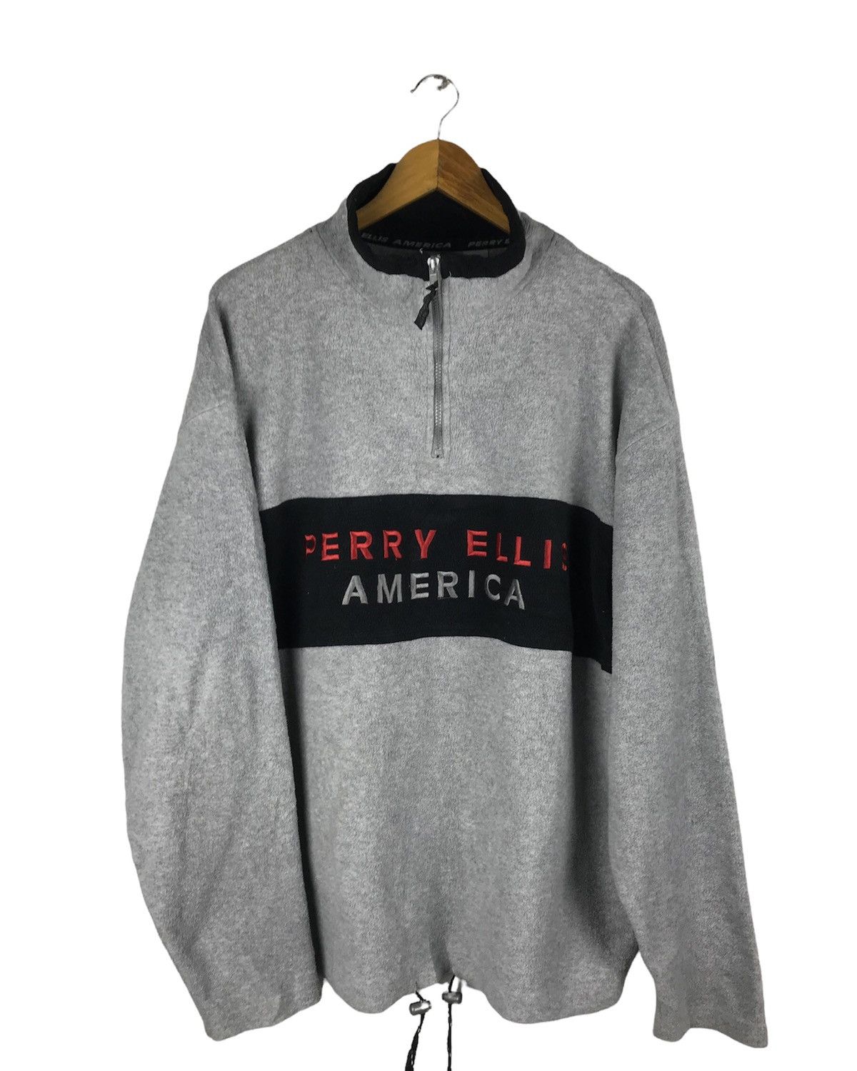 Perry Ellis 🔥SALE🔥PERRY ELLIS AMERICA ANORAK PULLOVER FLEECE Size US XL / EU 56 / 4 - 1 Thumbnail