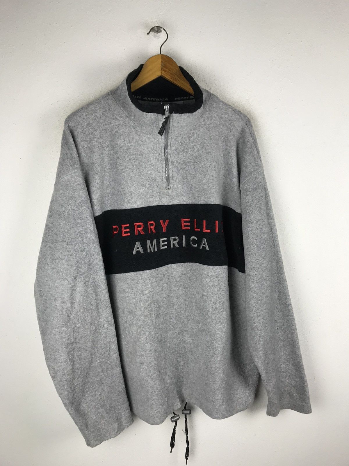 Perry Ellis 🔥SALE🔥PERRY ELLIS AMERICA ANORAK PULLOVER FLEECE Size US XL / EU 56 / 4 - 3 Thumbnail