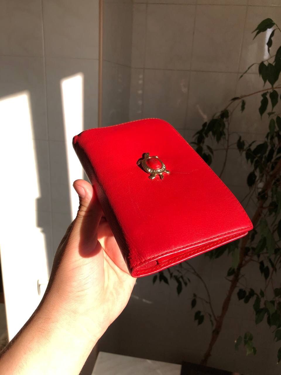 Genuine Leather × Salvatore Ferragamo × Vintage 90s 💥Salvatore Ferragamo Leather wallet card holder Tortoise Size ONE SIZE - 2 Thumbnail
