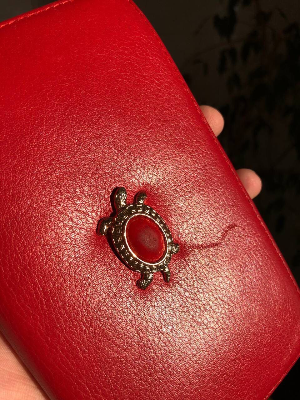 Genuine Leather × Salvatore Ferragamo × Vintage 90s 💥Salvatore Ferragamo Leather wallet card holder Tortoise Size ONE SIZE - 4 Thumbnail