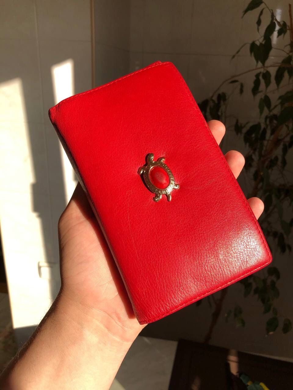 Genuine Leather × Salvatore Ferragamo × Vintage 90s 💥Salvatore Ferragamo Leather wallet card holder Tortoise Size ONE SIZE - 1 Thumbnail