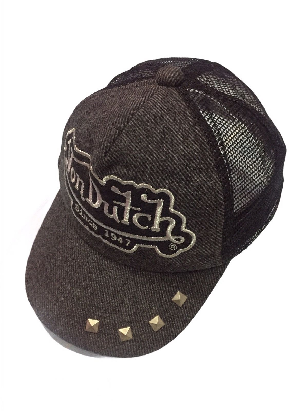 Von Dutch Von Dutch Black Trucker Snapback Cap One Size Size ONE SIZE - 2 Thumbnail