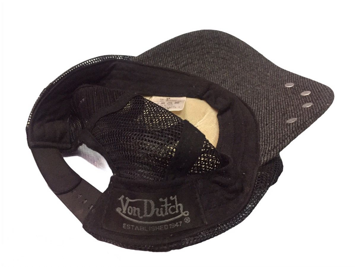Von Dutch Von Dutch Black Trucker Snapback Cap One Size Size ONE SIZE - 6 Thumbnail