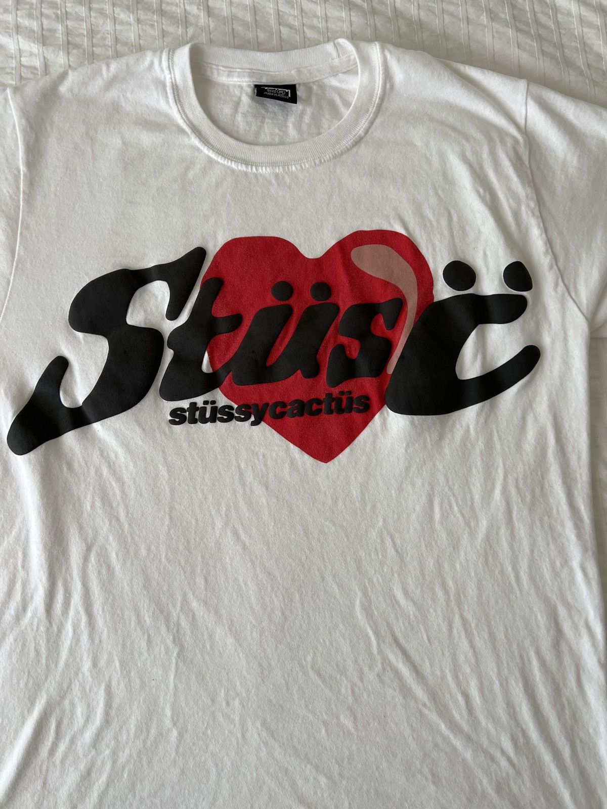 Tシャツ・カットソー Stussy x Cactus Plant Flea Market USA 2019 Tee White SS 19 Buy Stussy x Cactus Plant Flea Market USA 2019 Tee 'White