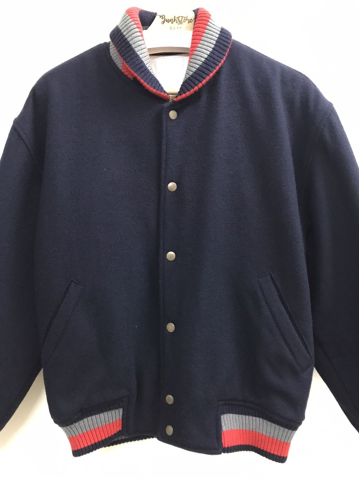 If Six Was Nine × Japanese Brand × Vintage Vintage USA Varsity Jacket Anne Club Embroidery Size US L / EU 52-54 / 3 - 6 Thumbnail