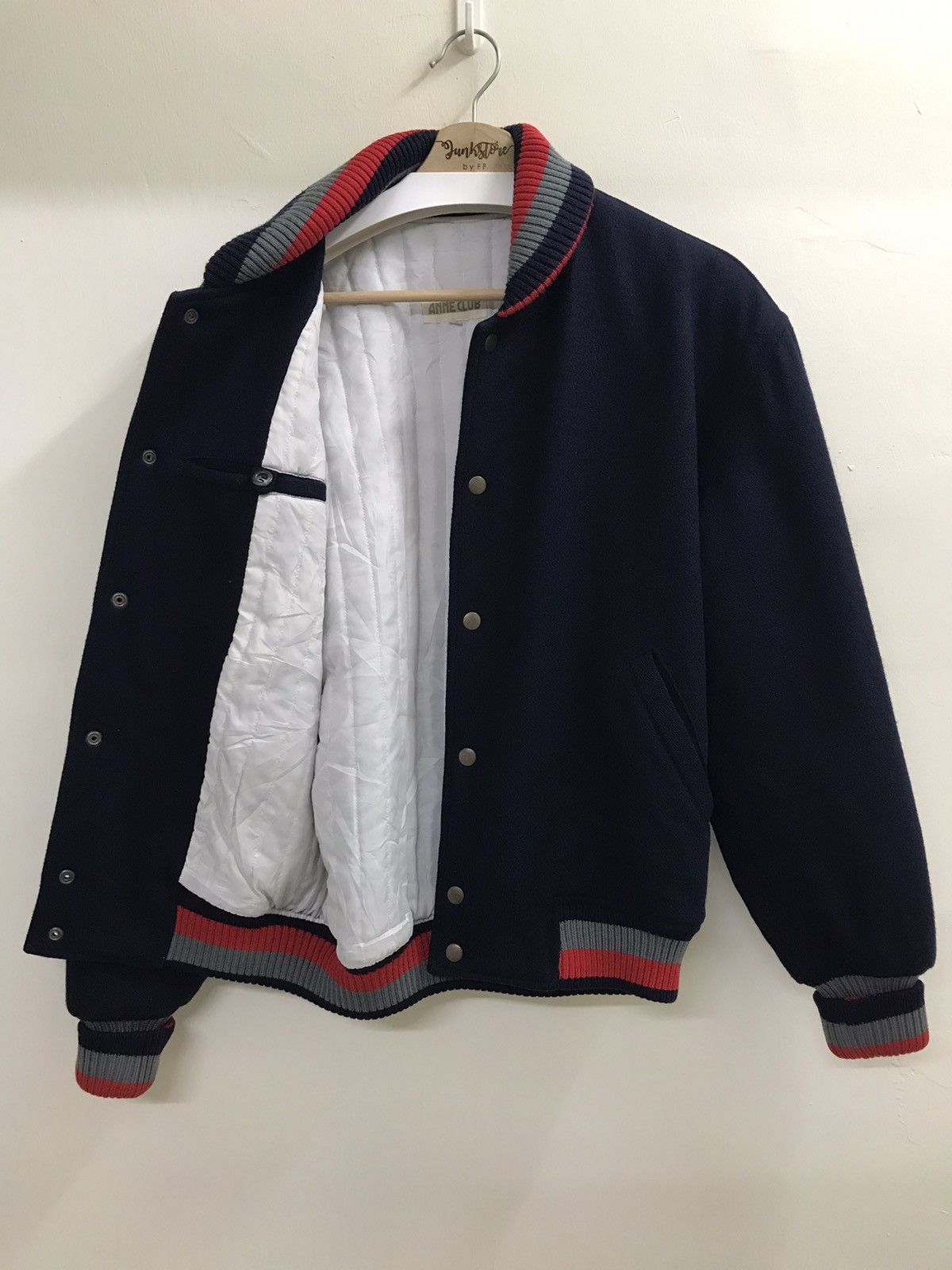 If Six Was Nine × Japanese Brand × Vintage Vintage USA Varsity Jacket Anne Club Embroidery Size US L / EU 52-54 / 3 - 9 Thumbnail