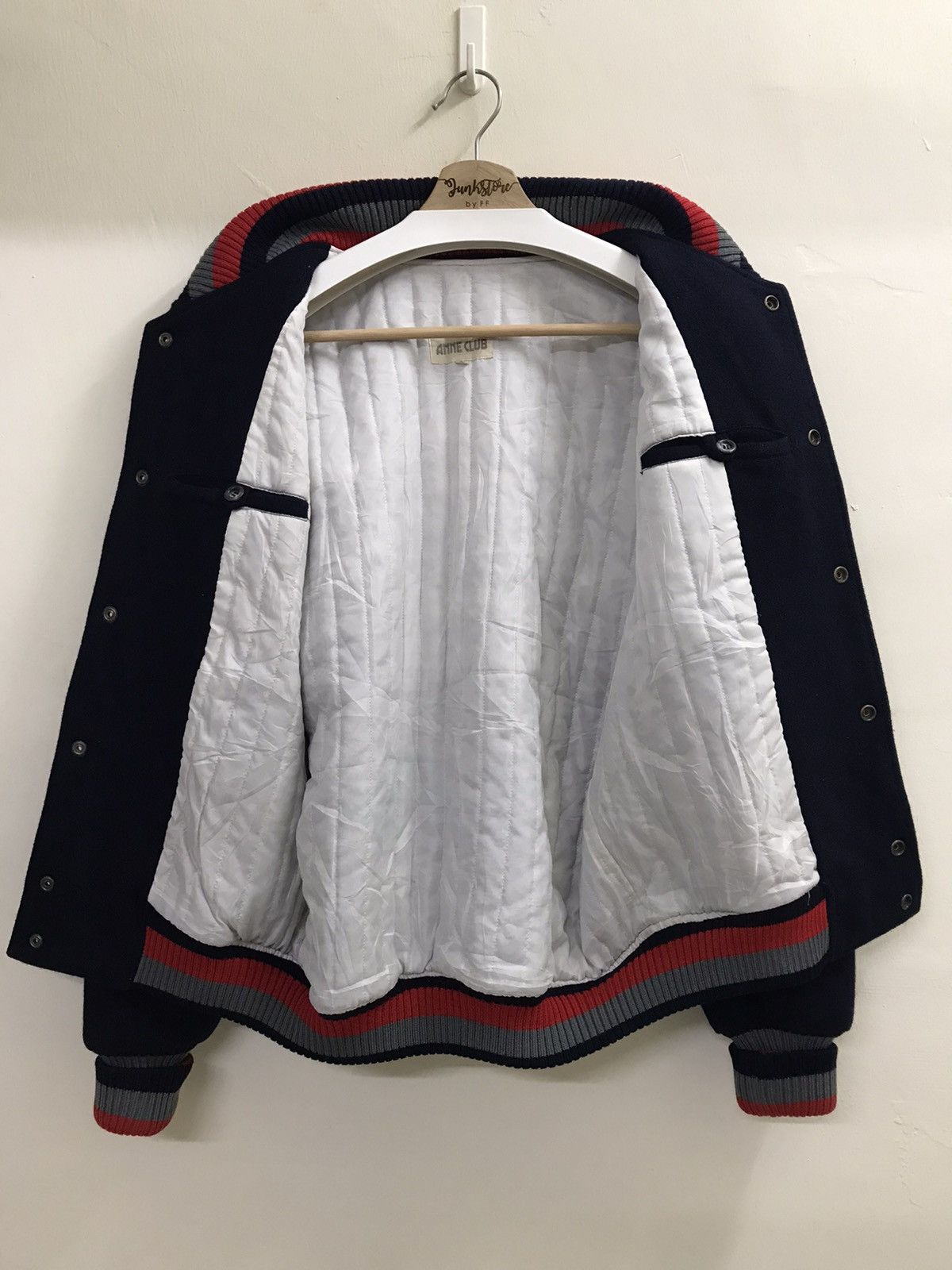 If Six Was Nine × Japanese Brand × Vintage Vintage USA Varsity Jacket Anne Club Embroidery Size US L / EU 52-54 / 3 - 10 Thumbnail