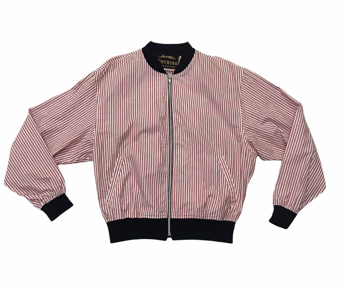 Japanese Brand × Mr. Junko × Vintage Vintage Junchino Junko Kochino printstriped bomber jacket Size US M / EU 48-50 / 2 - 5 Thumbnail