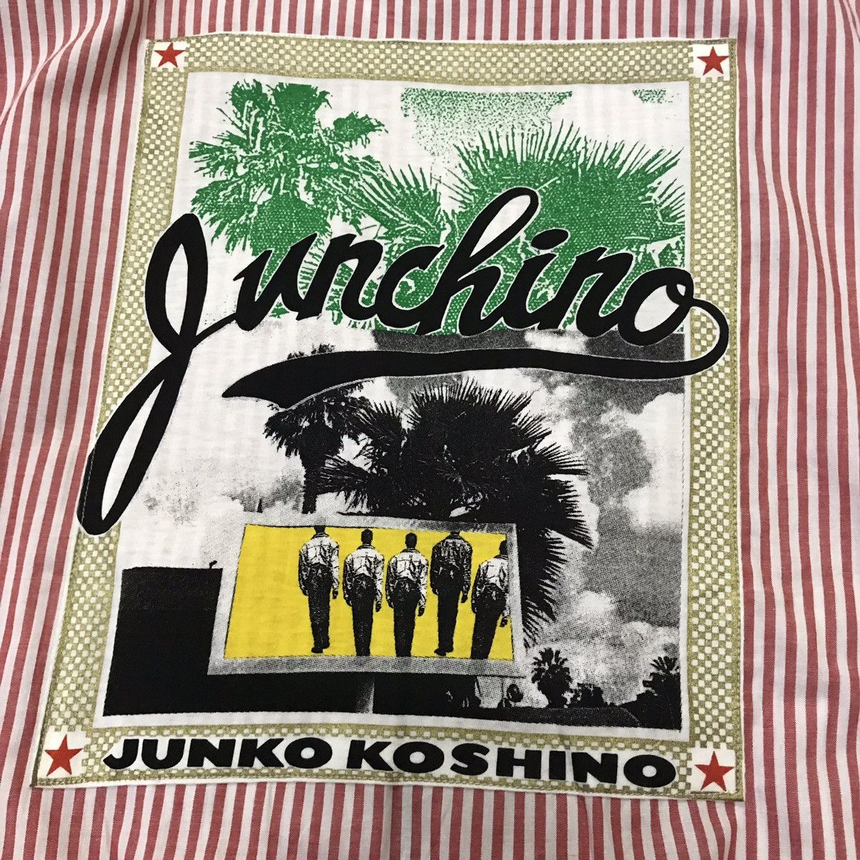 Japanese Brand × Mr. Junko × Vintage Vintage Junchino Junko Kochino printstriped bomber jacket Size US M / EU 48-50 / 2 - 7 Thumbnail