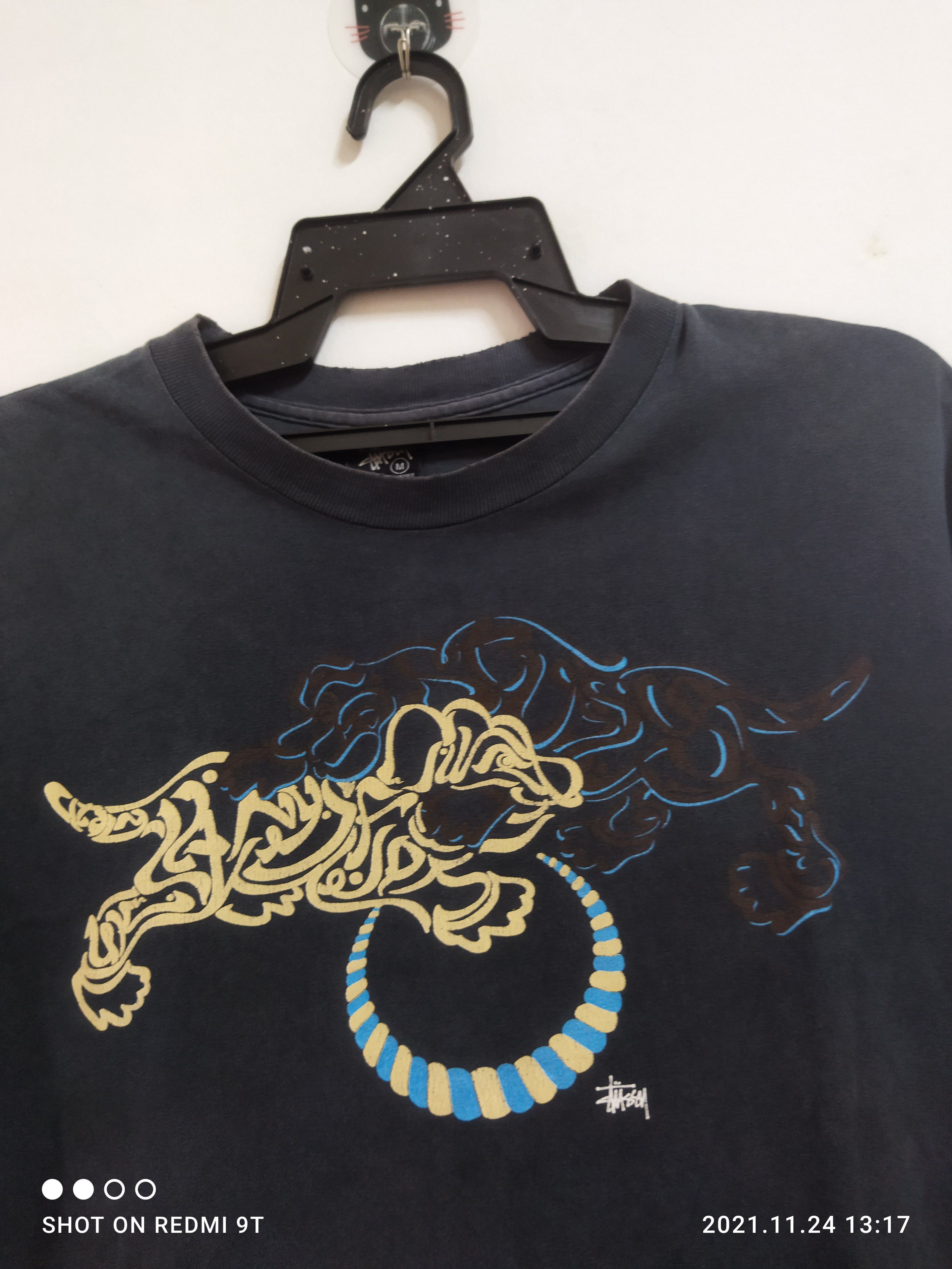 Stussy Stussy t shirt distressed collar Size US M / EU 48-50 / 2 - 4 Thumbnail