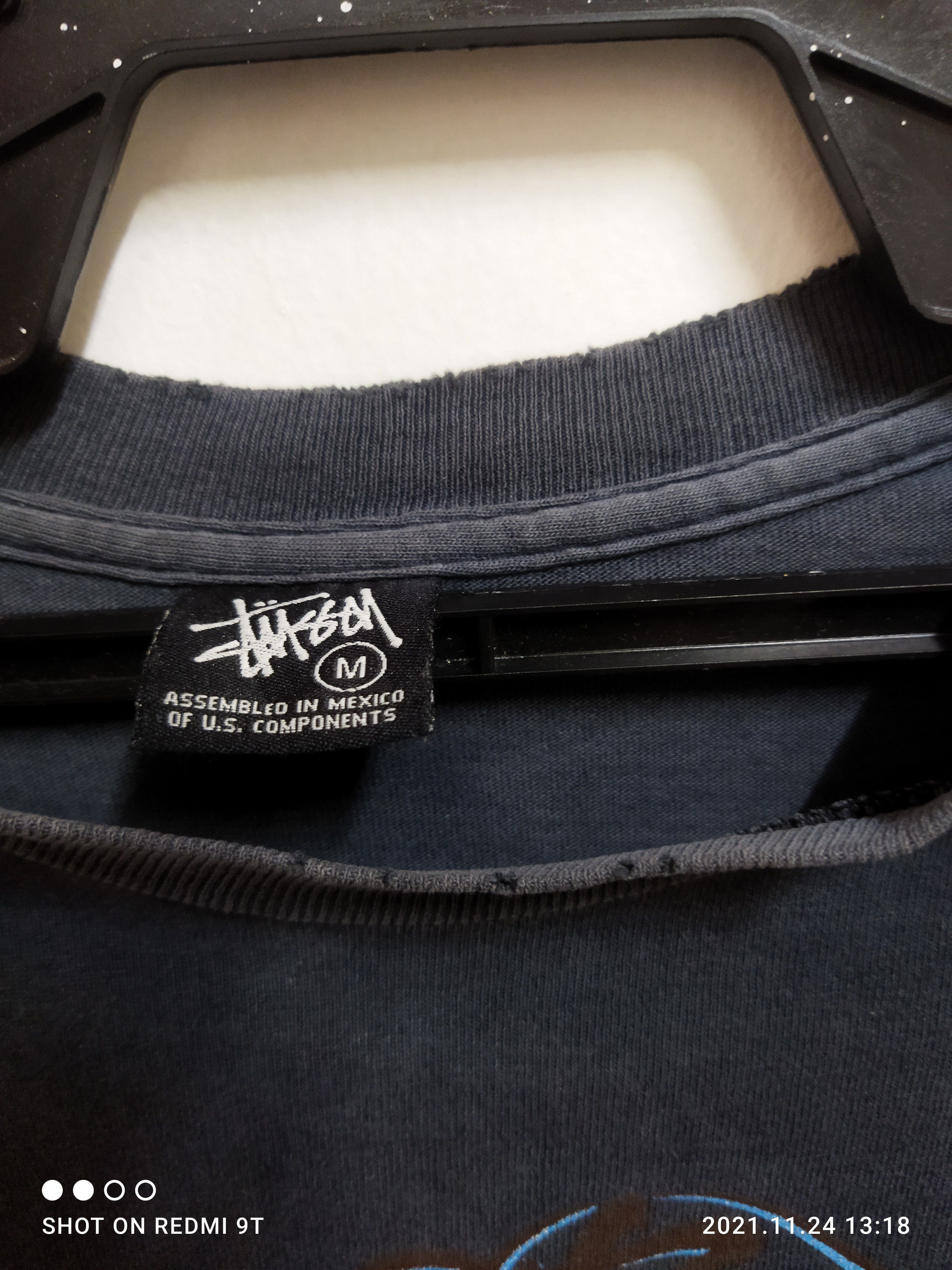 Stussy Stussy t shirt distressed collar Size US M / EU 48-50 / 2 - 6 Thumbnail