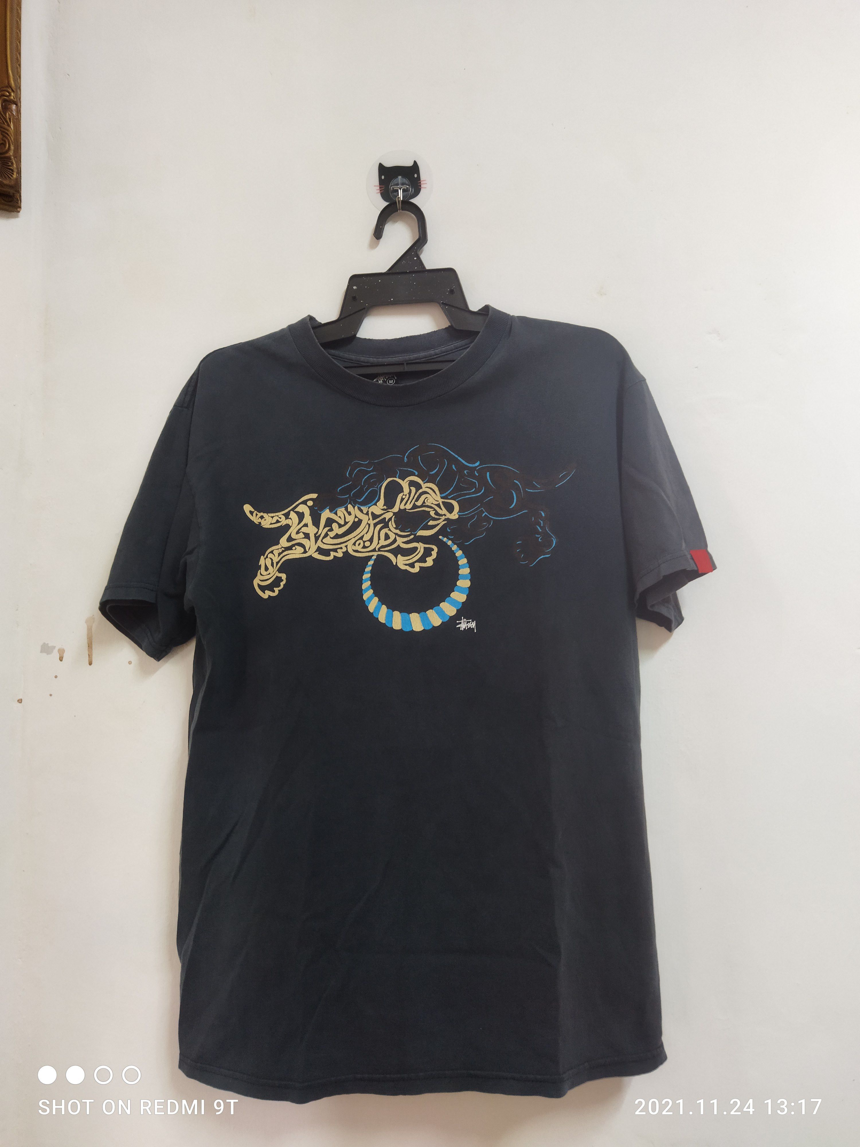 Stussy Stussy t shirt distressed collar Size US M / EU 48-50 / 2 - 1 Thumbnail