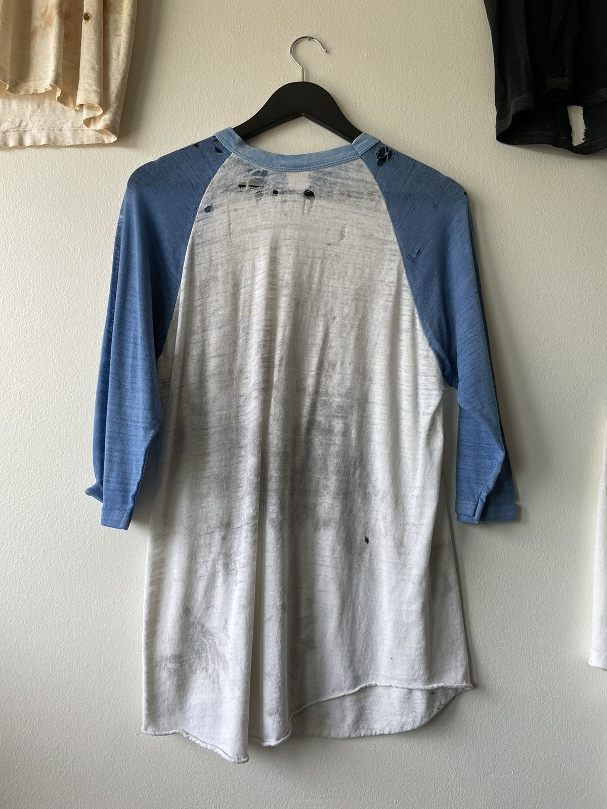 Vintage VINTAGE 50'S THRASHED RAGLAN 3/4 SLEEVE Size US L / EU 52-54 / 3 - 7 Thumbnail