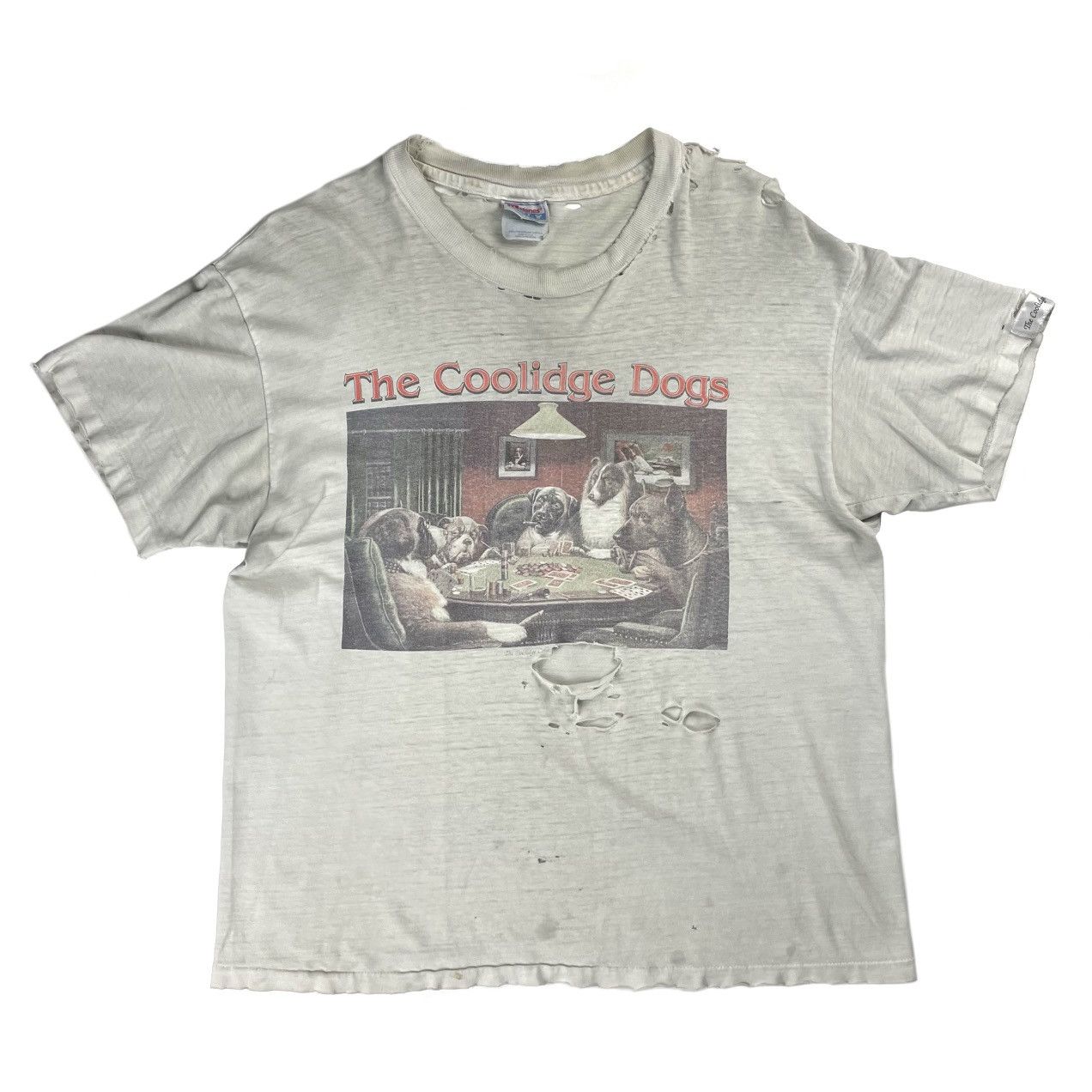 Vintage VINTAGE THRASHED COOLIDGE DOGS T-SHIRT Size US L / EU 52-54 / 3 - 2 Thumbnail