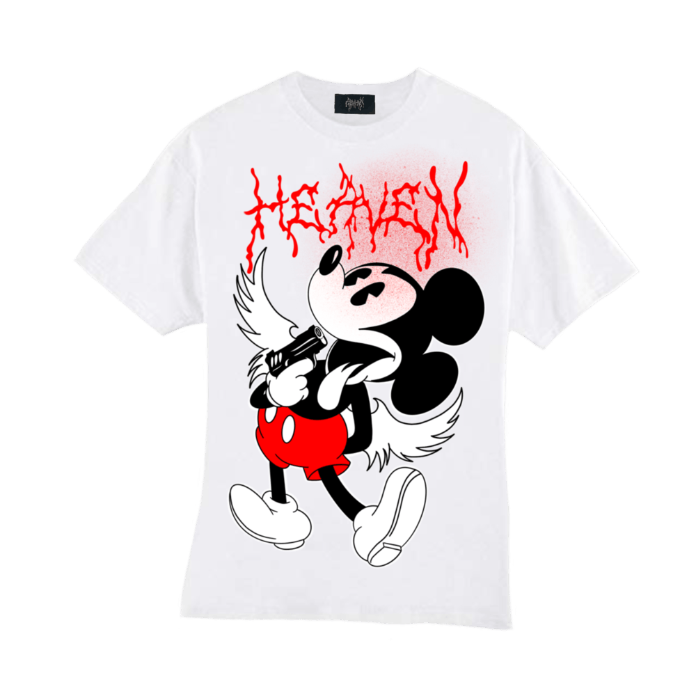ABVHVN × GOTHBOICLIQUE × Lil Peep ABVHVN 'Mickey Goes 2 HVN' T-Shirt Size US XL / EU 56 / 4 - 1 Thumbnail