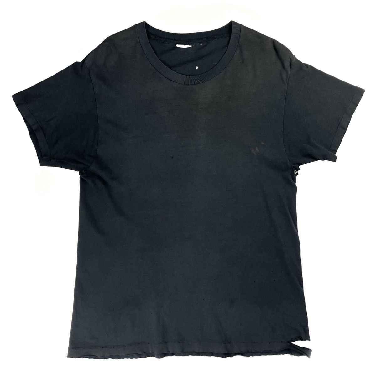 Vintage VINTAGE THRASHED FADED BLACK T-SHIRT Size US L / EU 52-54 / 3 - 2 Thumbnail