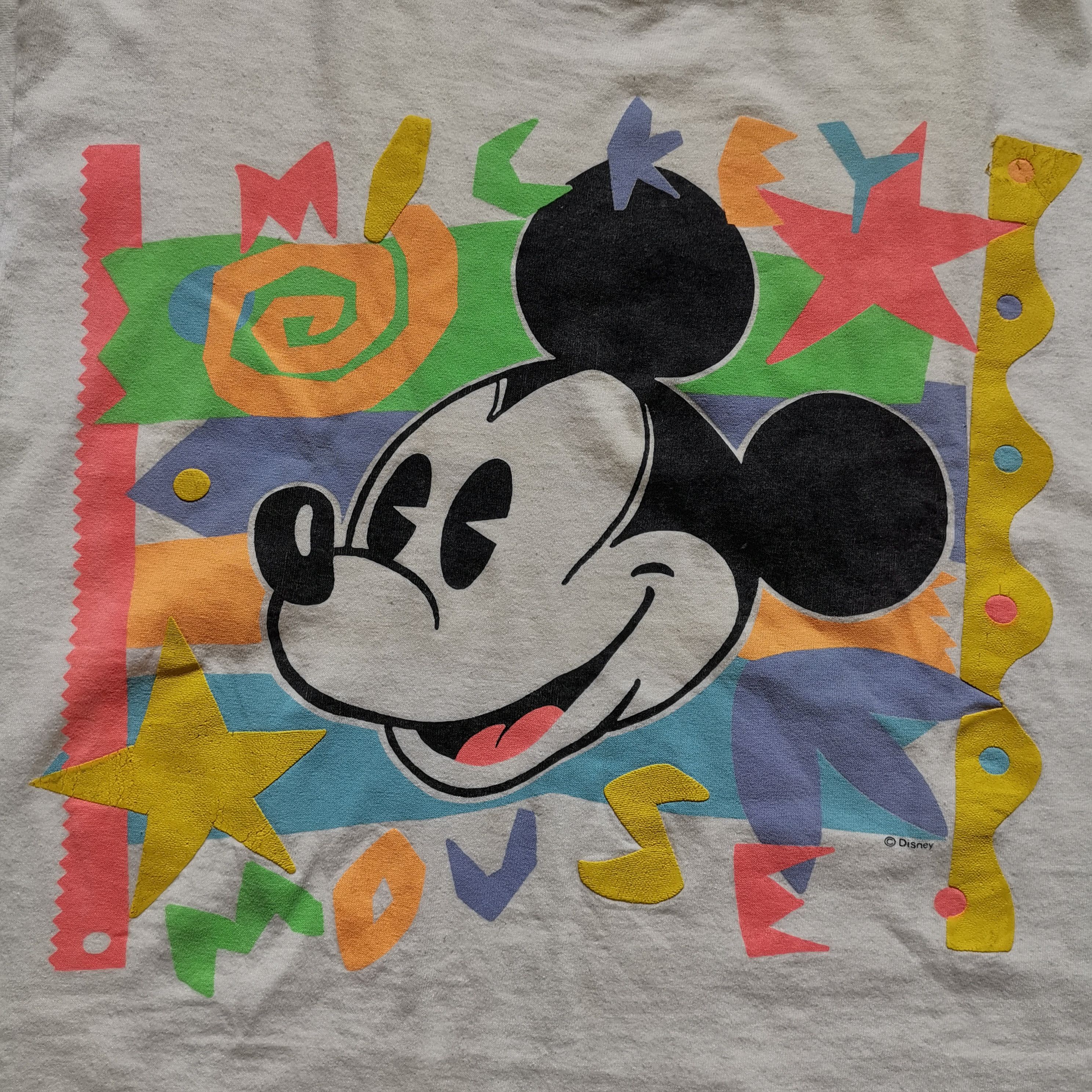 Disney Vintage 80s Mickey Mouse Tee Made In USA Disney Size US M / EU 48-50 / 2 - 2 Thumbnail