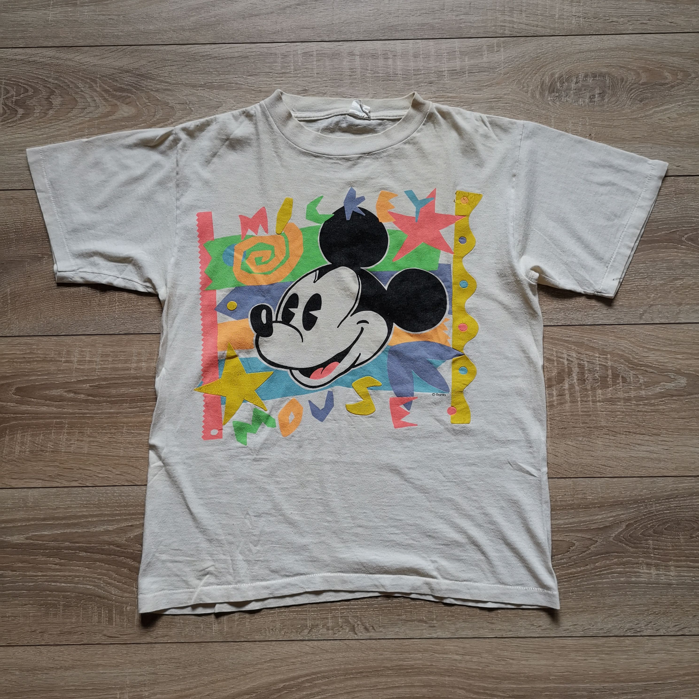 Disney Vintage 80s Mickey Mouse Tee Made In USA Disney Size US M / EU 48-50 / 2 - 1 Thumbnail