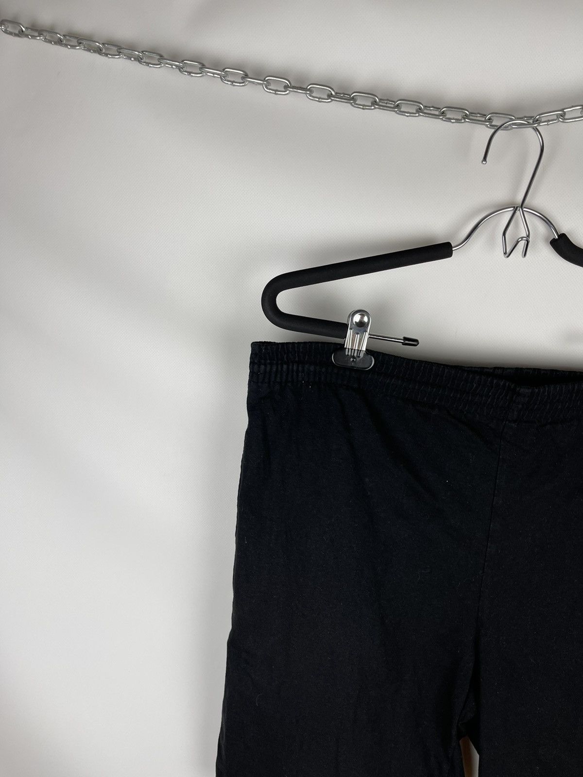 Nike Nike vintage 90s black cotton shorts swoosh logo Size US 34 / EU 50 - 2 Thumbnail