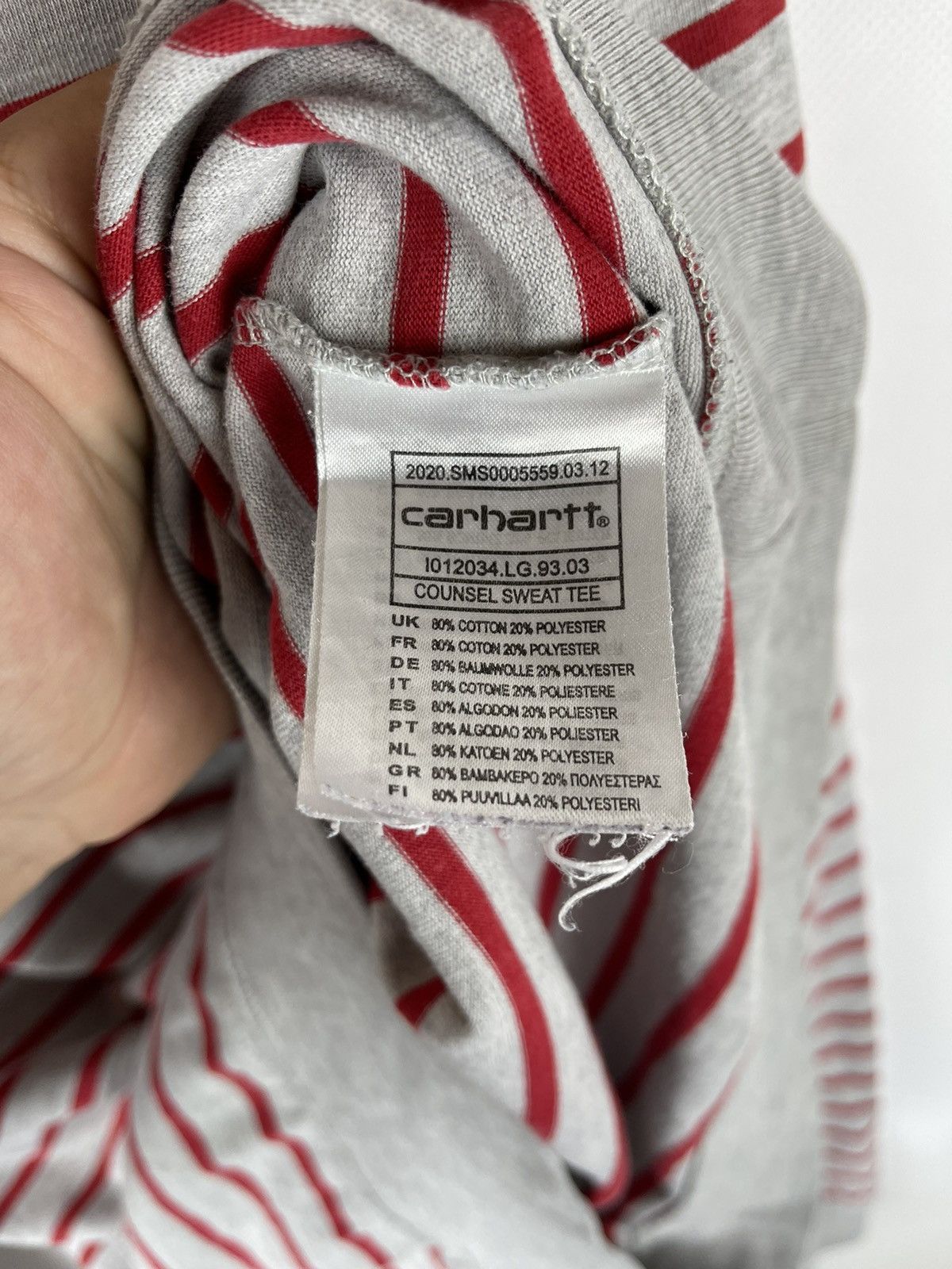 Carhartt Carhartt WIP vintage striped counsel sweat tee sweatshirt Size US M / EU 48-50 / 2 - 6 Thumbnail