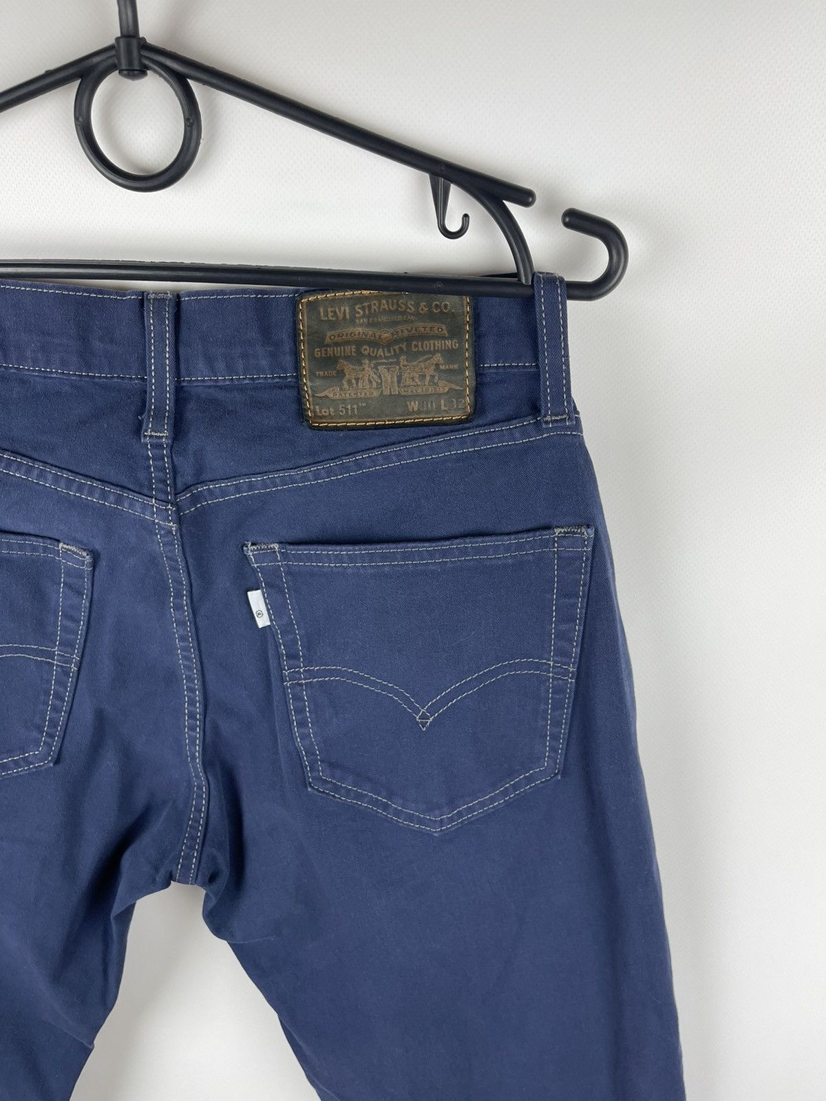 Levi's Levi’s 511 premium blue navy stretch denim jeans pants Size US 30 / EU 46 - 4 Thumbnail