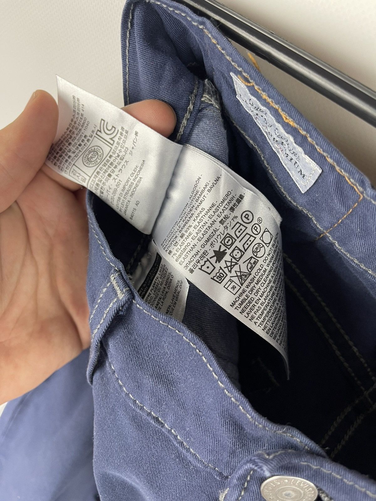 Levi's Levi’s 511 premium blue navy stretch denim jeans pants Size US 30 / EU 46 - 8 Thumbnail