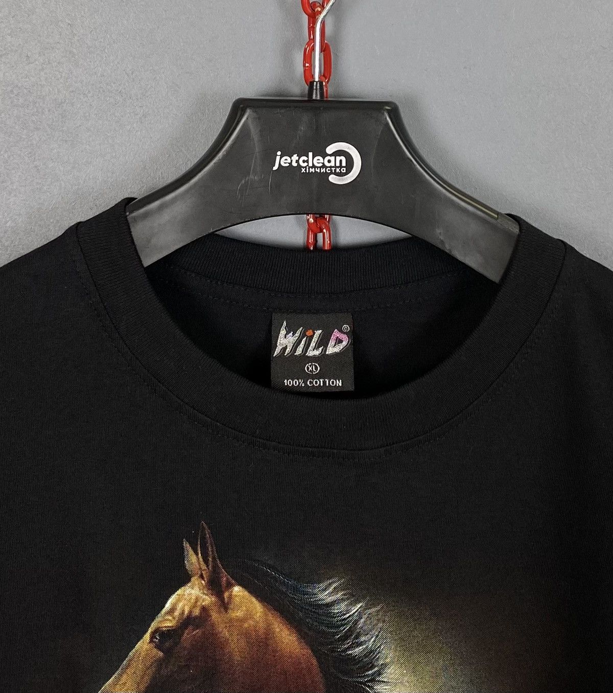 Band Tees Wild Copyright Print Horses Animal Tee Vintage t-shirt black Size US XL / EU 56 / 4 - 2 Thumbnail