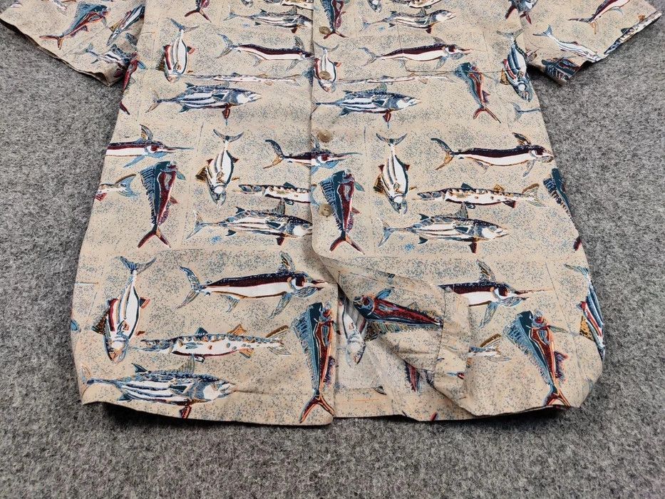 Vintage Vintage 80's Hawaiian Fish Print Shirt Kahala Made in USA Size US XL / EU 56 / 4 - 4 Thumbnail