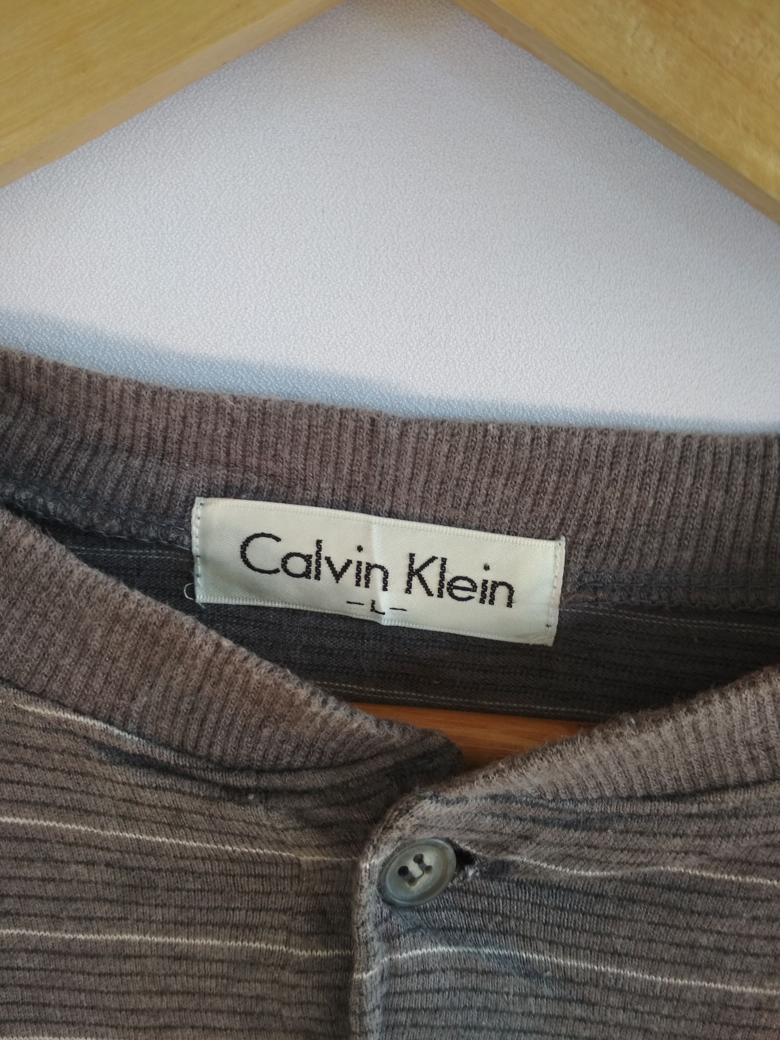 Calvin Klein CALVIN KLEIN STRIPE EMBROIDERED CK LOGO SHIRT Size US XL / EU 56 / 4 - 3 Thumbnail