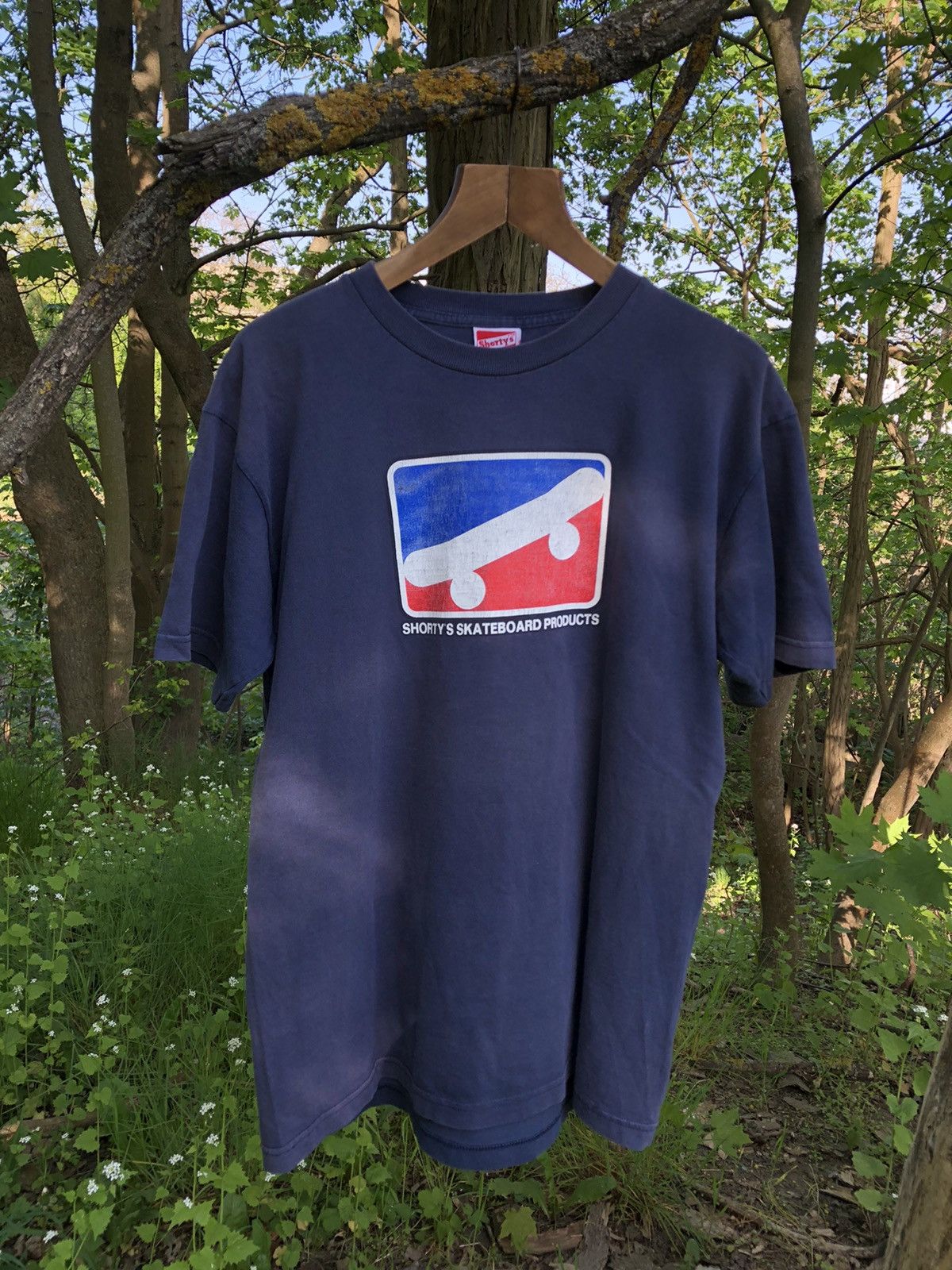 Shorty's Skateboards × Vintage Shorty’s x vintage washed cracking logo ...