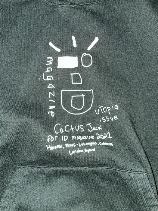 Streetwear Cactus Jack ID Magazine Hoodie Grailed