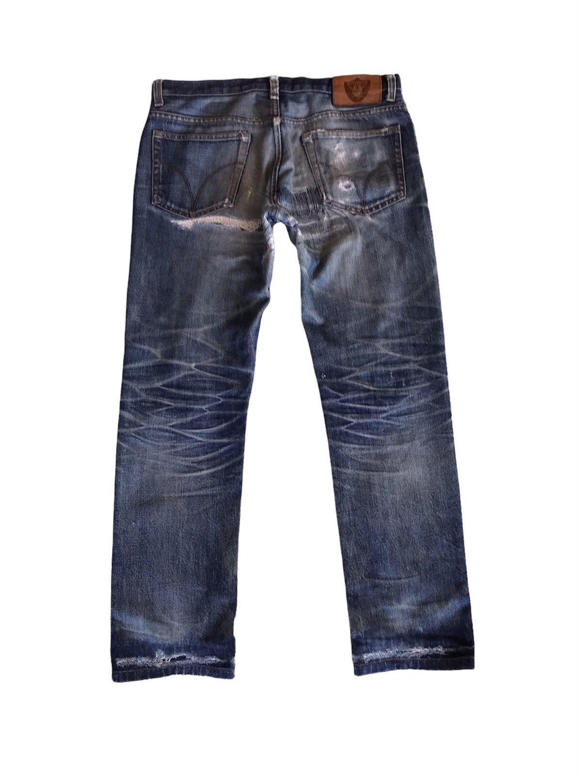 Hysteric Glamour Hysteric Glamour Hysterics Distressed Jeans Leather Patc Size US 32 / EU 48 - 2 Thumbnail